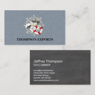 Carte De Visite Nautical   Marine   Expédition