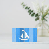 Carte De Visite Nautical themed design (Debout devant)