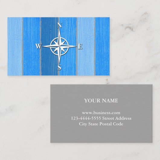 Carte De Visite Nautical themed design (Devant / Derrière)