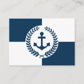 Carte De Visite Nautical themed design (Devant)