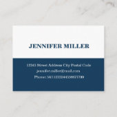 Carte De Visite Nautical themed design (Dos)