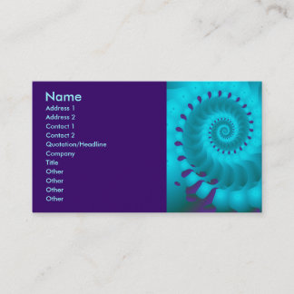 Carte De Visite Nautilus Chamnuméroté