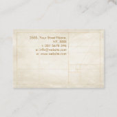 Carte De Visite Nautilus Shell - Aquarelle Chakra couleurs (Dos)