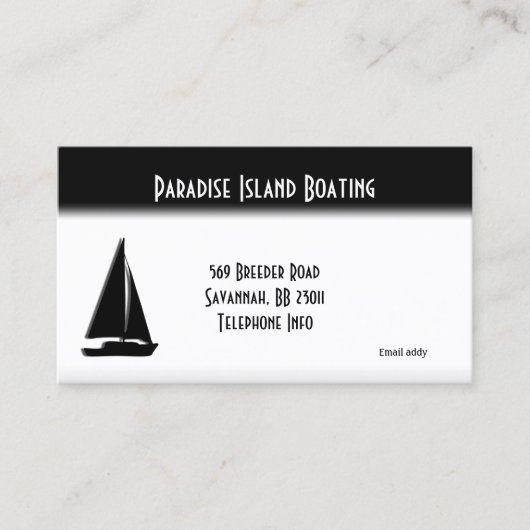 Carte de visite nautique (Devant)