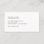 Carte De Visite nautique (Dos)