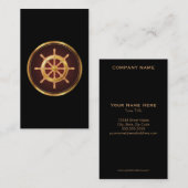 Carte de visite nautique chic (Devant / Derrière)
