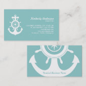 Carte de visite nautique d'Ancre (Devant / Derrière)