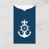 Carte de visite nautique d'Ancre bleue (Dos)