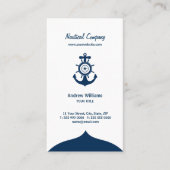 Carte de visite nautique d'Ancre bleue (Devant)