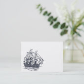 Carte de visite nautique de bateau (Debout devant)
