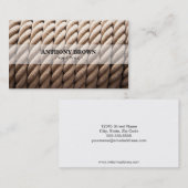 Carte de visite nautique de corde (Devant / Derrière)