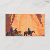 Carte De Visite Navajos dans un canyon, 1945 par Maynard Dixon (Devant)