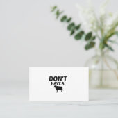 CARTE DE VISITE N'AVEZ PAS DE VACHE (Debout devant)