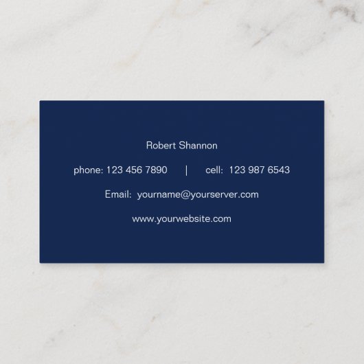 Carte De Visite Navigation (Dos)