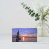 Carte De Visite Navigation au coucher du soleil (Debout devant)