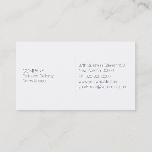 Carte De Visite Navire (Dos)