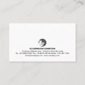 Carte De Visite Navire Bateau Charte Pêche (Dos)