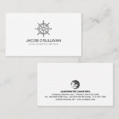 Carte De Visite Navire Bateau Charte Pêche (Devant / Derrière)