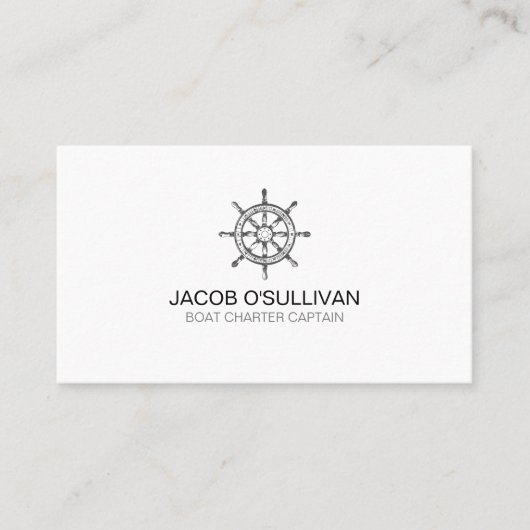 Carte De Visite Navire Bateau Charte Pêche (Devant)