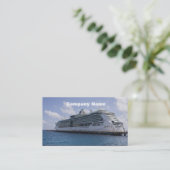 Carte De Visite Navire de croisière tropicale (Debout devant)