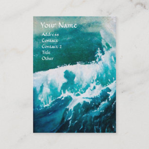 Carte De Visite Navire en mer dans la tempête