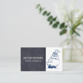 Carte De Visite Navire | Pêche (Debout devant)