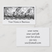 Carte De Visite Navires viking (Devant / Derrière)