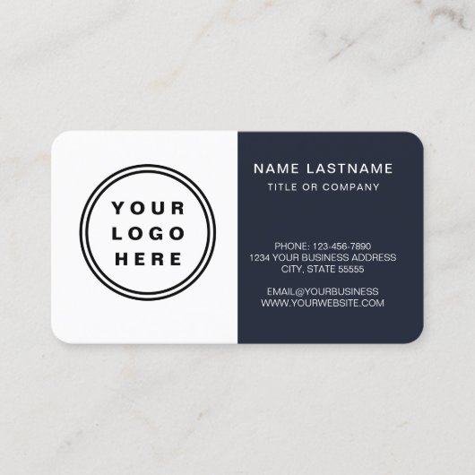 Carte De Visite Navy Blue (Devant)