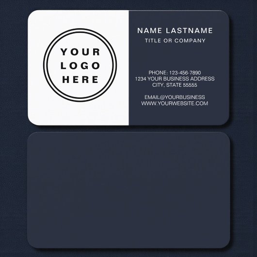 Carte De Visite Navy Blue