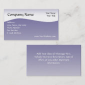 Carte de visite Navy Wave, Conception en ligne (Devant / Derrière)