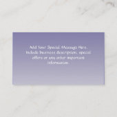 Carte de visite Navy Wave, Conception en ligne (Dos)