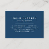 Carte De Visite Navy Zigzag, Navy Chevron, Motif géométrique (Dos)