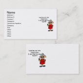 Carte De Visite Ne Me Menez Pas Dans Un Humour De Tentation (Devant / Derrière)