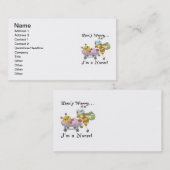 Carte De Visite Ne m'inquiétez pas suis T-shirts et cadeaux d'une (Devant / Derrière)