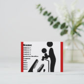 Carte De Visite Ne pas nourrir le bébé au Zoo du Crocodile (Debout devant)