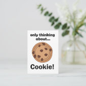 Carte De Visite Ne pense qu'au restaurant Cookie Baker (Debout devant)