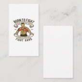 Carte De Visite Né pour combattre (Devant / Derrière)