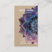 Carte De Visite Nebula Bloom | Mandala (Dos)