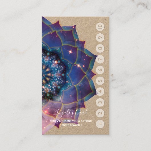 Carte De Visite Nebula Bloom | Mandala (Devant)