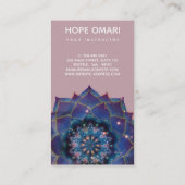 Carte De Visite Nebula Bloom | Mandala (Dos)