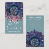 Carte De Visite Nebula Bloom | Mandala (Devant / Derrière)