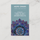 Carte De Visite Nebula Bloom | Mandala (Dos)