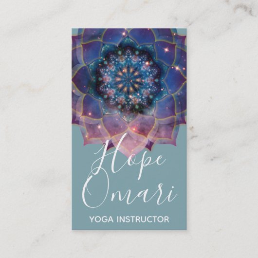 Carte De Visite Nebula Bloom | Mandala (Devant)