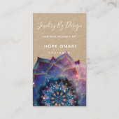 Carte De Visite Nebula Bloom | Mandala (Dos)