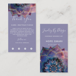 Carte De Visite Nebula Bloom   Mandala