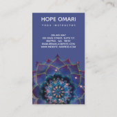 Carte De Visite Nebula Bloom | Mandala (Dos)