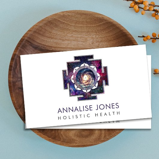 Carte De Visite Nebula Sky Sri Yantra / Sri Chakra