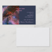 Carte De Visite Nébuleuse de Carina - notre univers stupéfiant (Devant / Derrière)