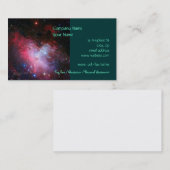 Carte De Visite Nébuleuse d'Eagle, 16 plus malpropres - modèle de (Devant / Derrière)