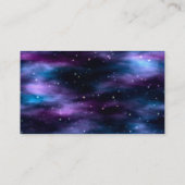 Carte De Visite Nébuleuse fantastique de l'espace de voyage (Dos)